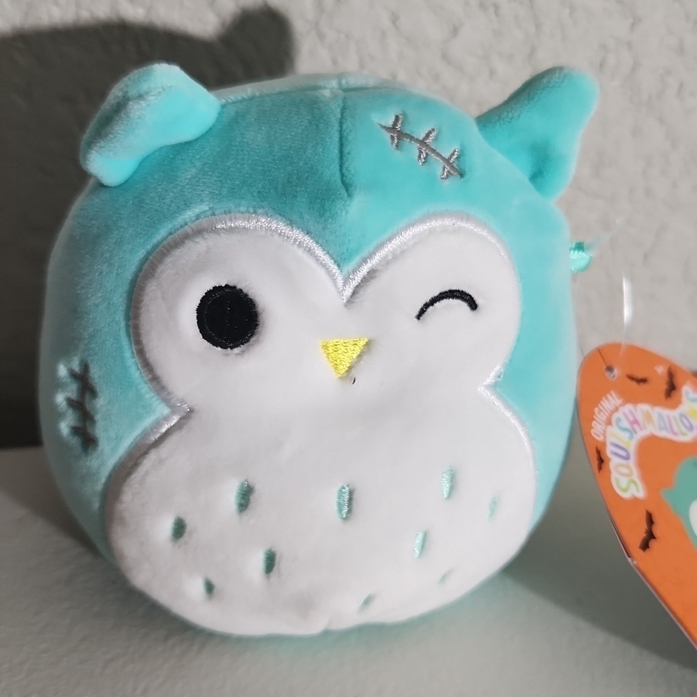 Squishmallow Owl New Blue White